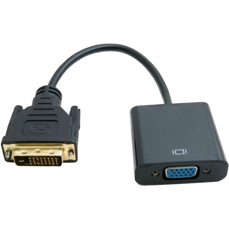 Переходник EXTRADIGITAL DVI-D Dual Link (Male) - VGA (Female) 0.15 м (KBV1685) Коннекторы папа-мама