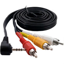 Кабель EXTRADIGITAL Jack 3.5 mm 90° 4pin 3 RCA AV (RYW) (KBV1732)