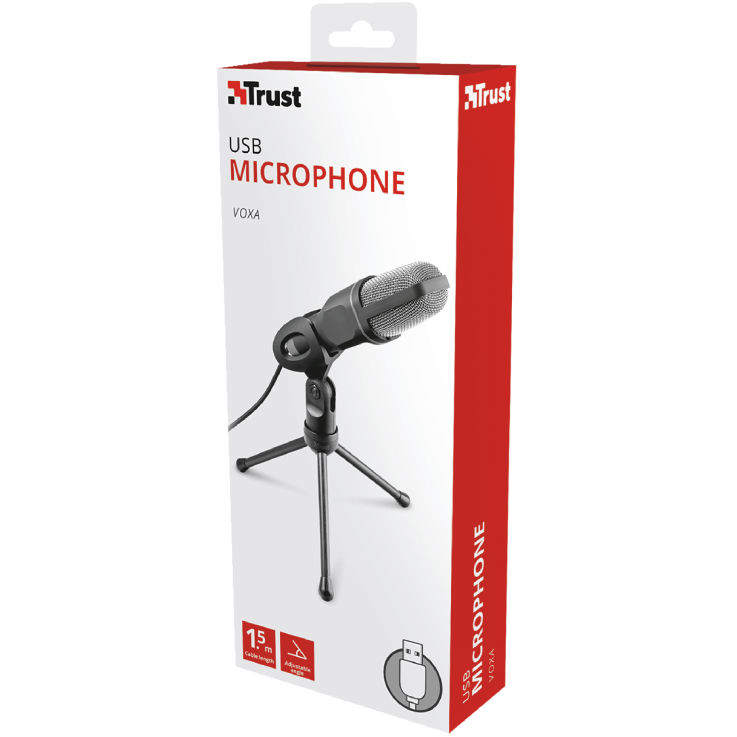 Фото Микрофон TRUST Voxa USB desk microphone (22810)