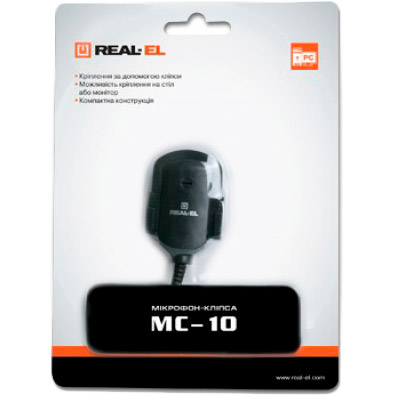 Микрофон REAL EL MC-10 Black (EL124300001) Чувствительность 58