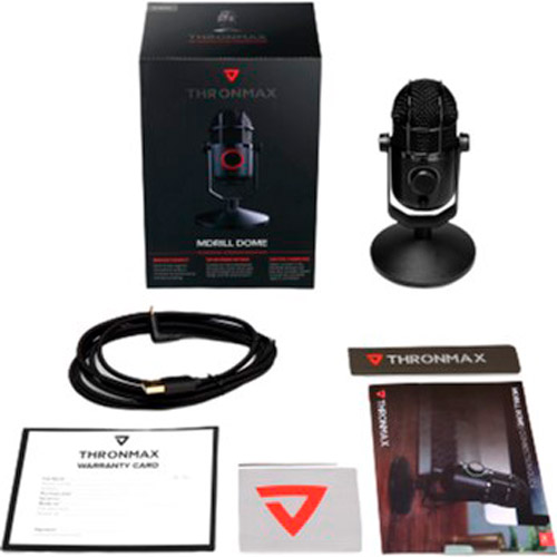 Фото 4 Мікрофон Thronmax Mdrill Dome Jet Black 48кГц (M3-TM01)