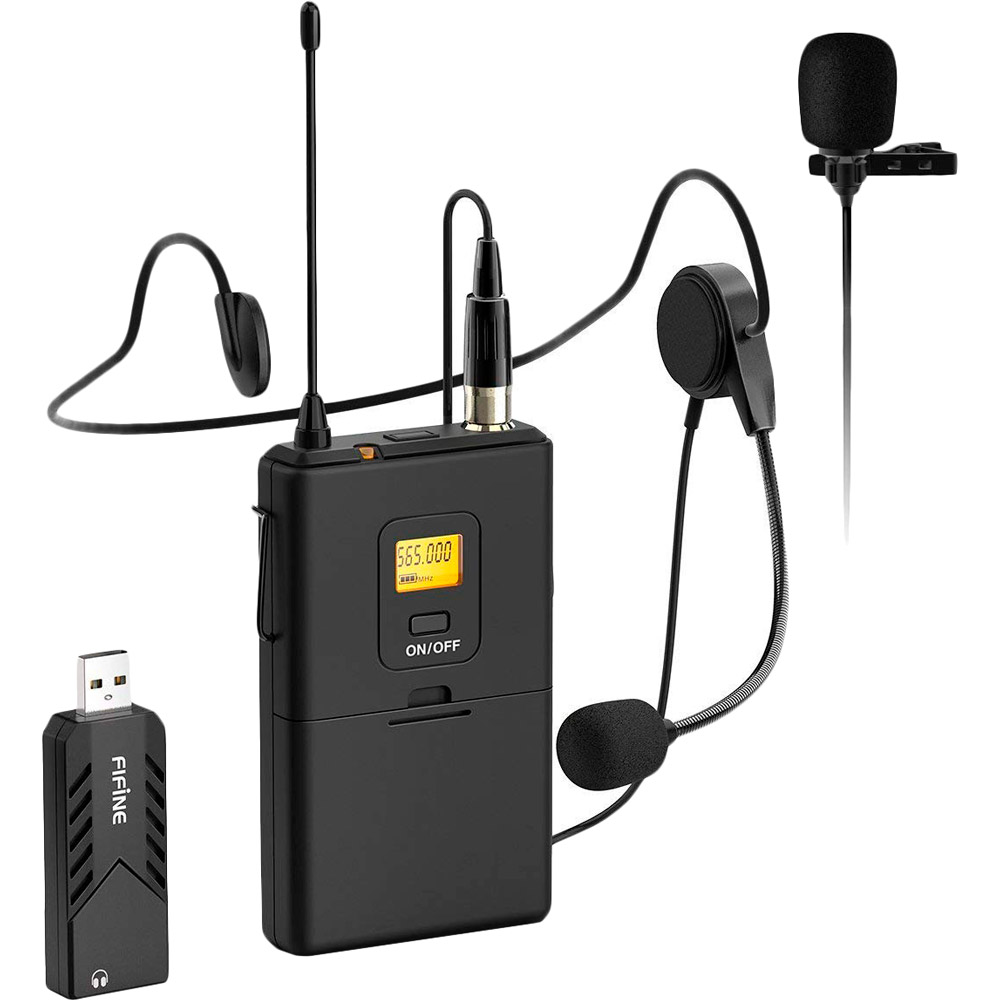 

Микрофон FIFINE K031B Wireless Black, K031B
