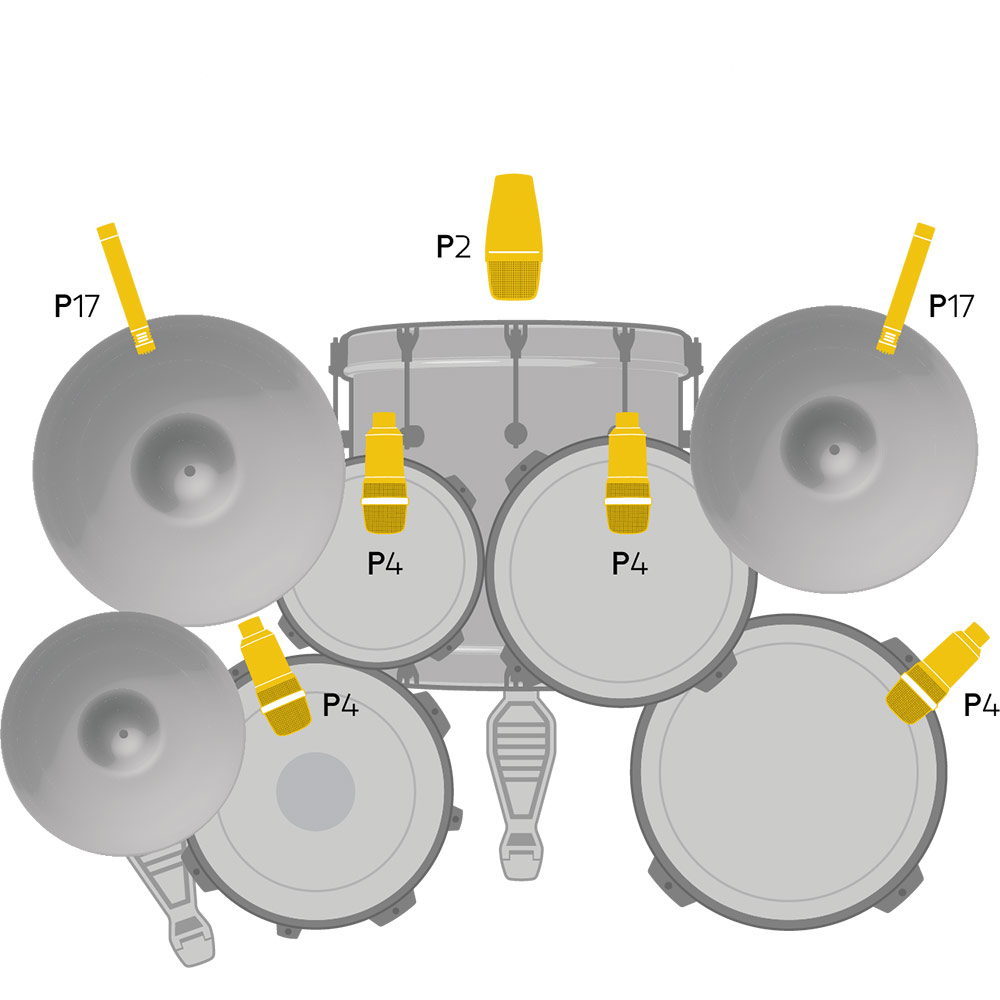 Набір мікрофонів AKG Drumset Session 1 (2581H00150) Тип інструментальний