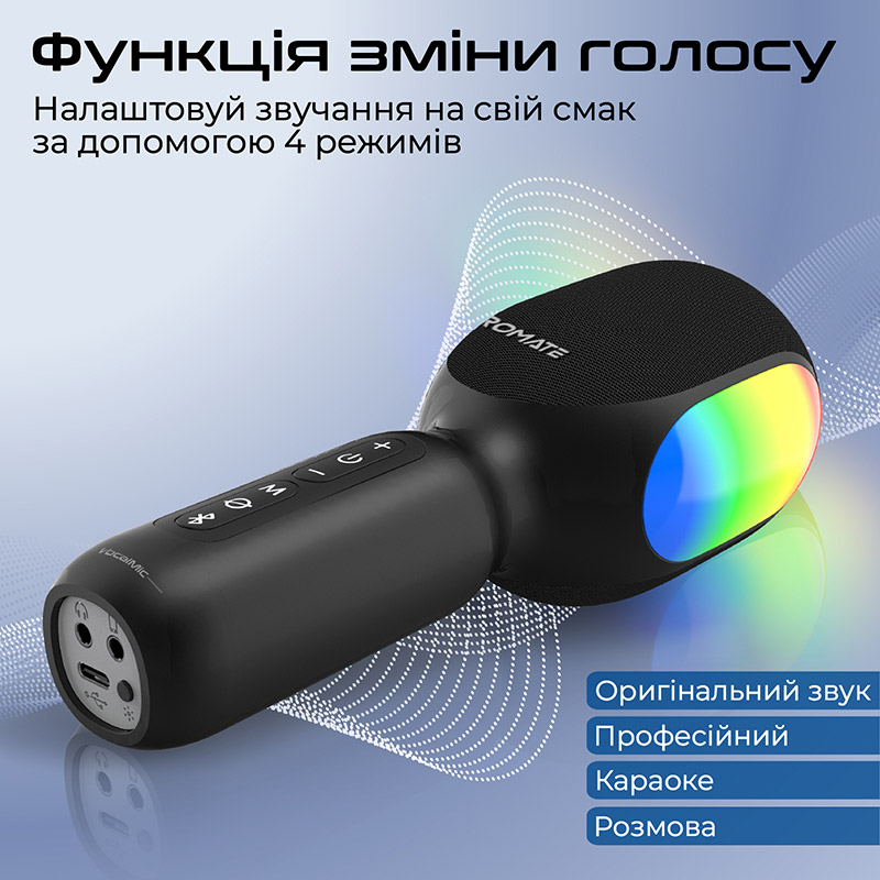 Микрофон PROMATE vocalmic.black Длина кабеля/радиус действия 10