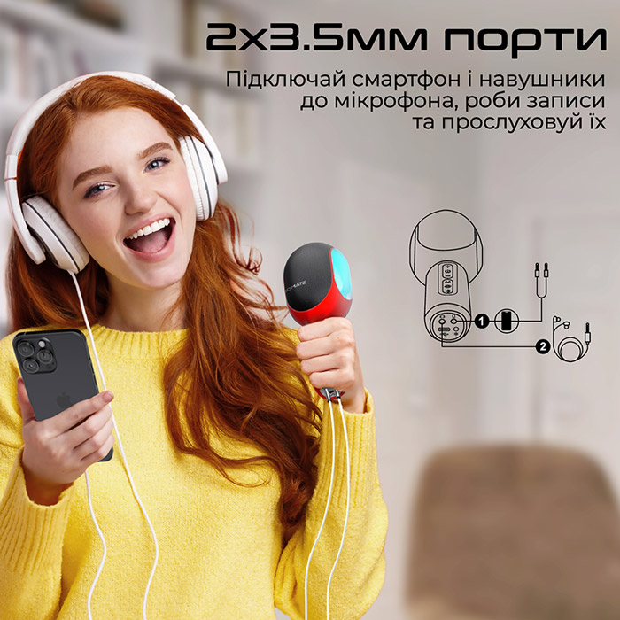 Фото Мікрофон PROMATE vocalmic.red