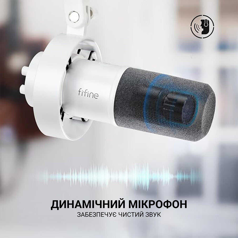 Микрофон FIFINE K688W Материал Металл