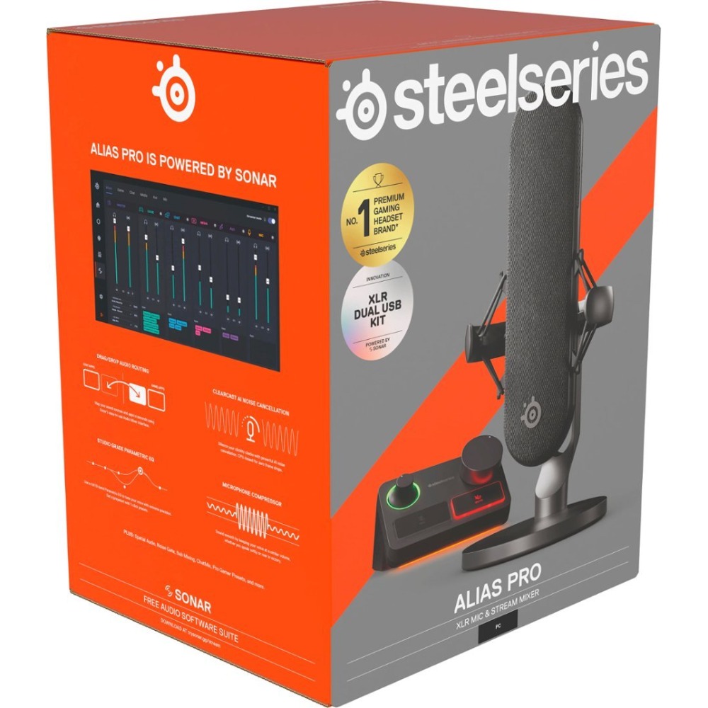 В Україні Мікрофон STEELSERIES Alias Pro (SS61597)