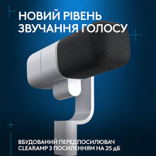 Микрофон LOGITECH G Yeti Studio Active Dynamic XLR Broadcast ClearAmp Off White (988-000566)