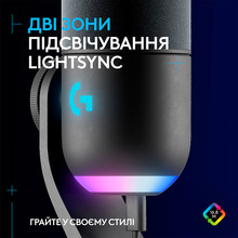 Мікрофон LOGITECH Yeti GX Dynamic RGB Gaming with LIGHTSYNC Black (988-000569)