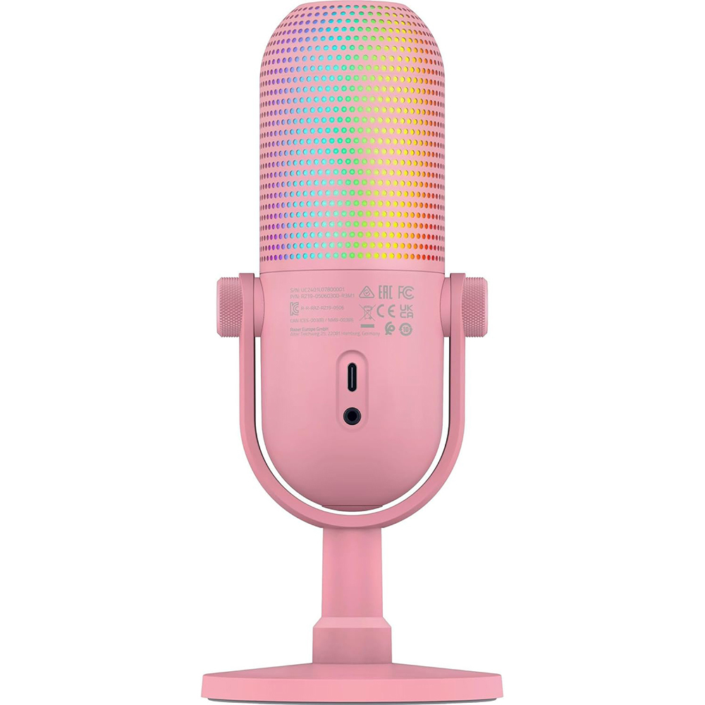 Микрофон RAZER Seiren V3 Chroma, Quartz (RZ19-05060300-R3M1) Чувствительность -34