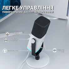 Мікрофон FIFINE AM8W White (AM8W)