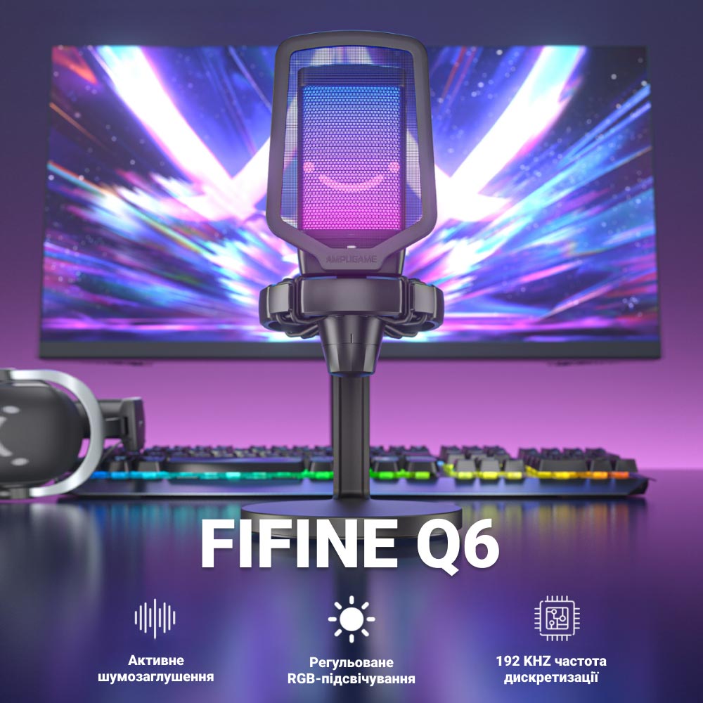 Фото 4 Мікрофон FIFINE Q6 Black (4820216974829)