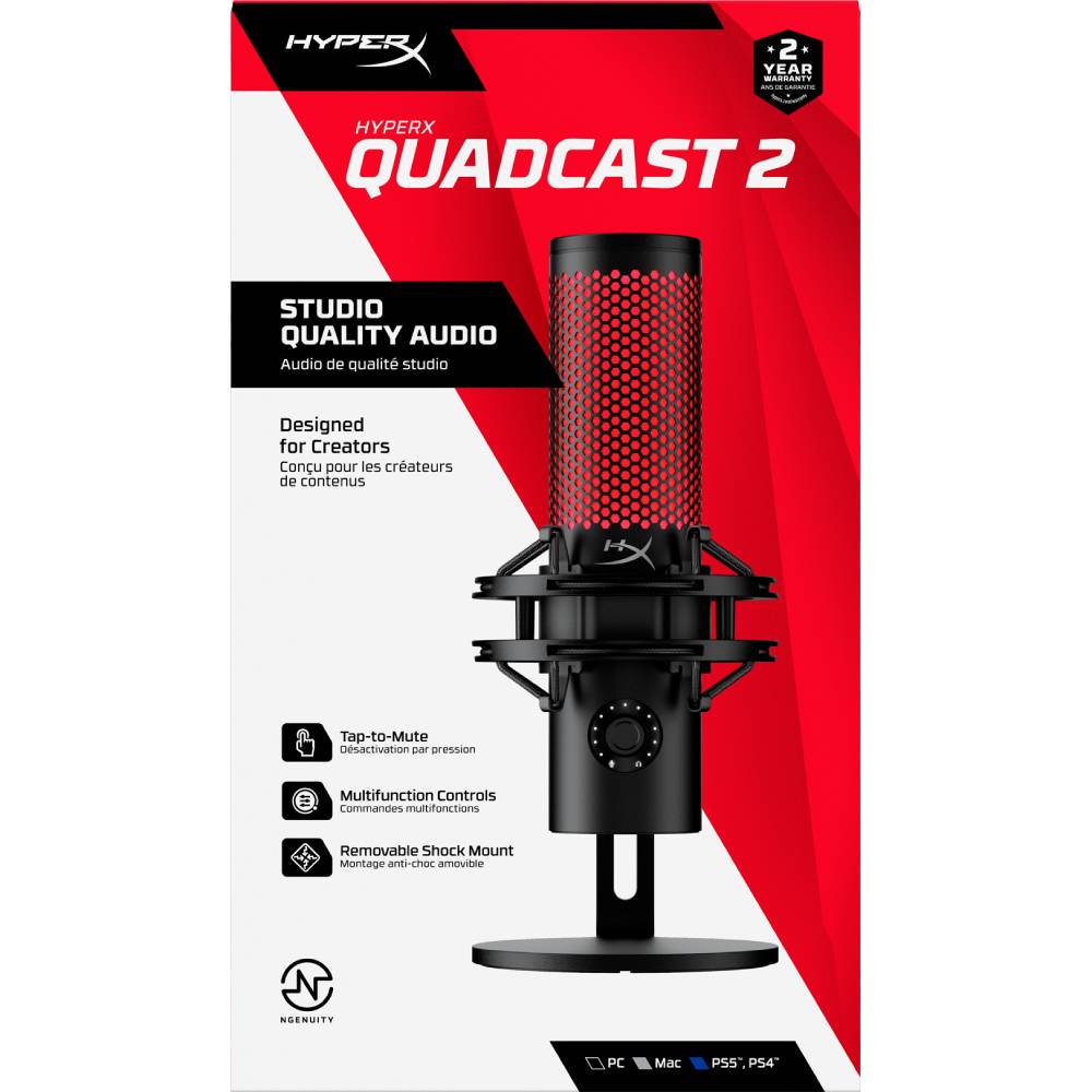 Зображення Мікрофон HYPERX QuadCast 2 (872V1AA)