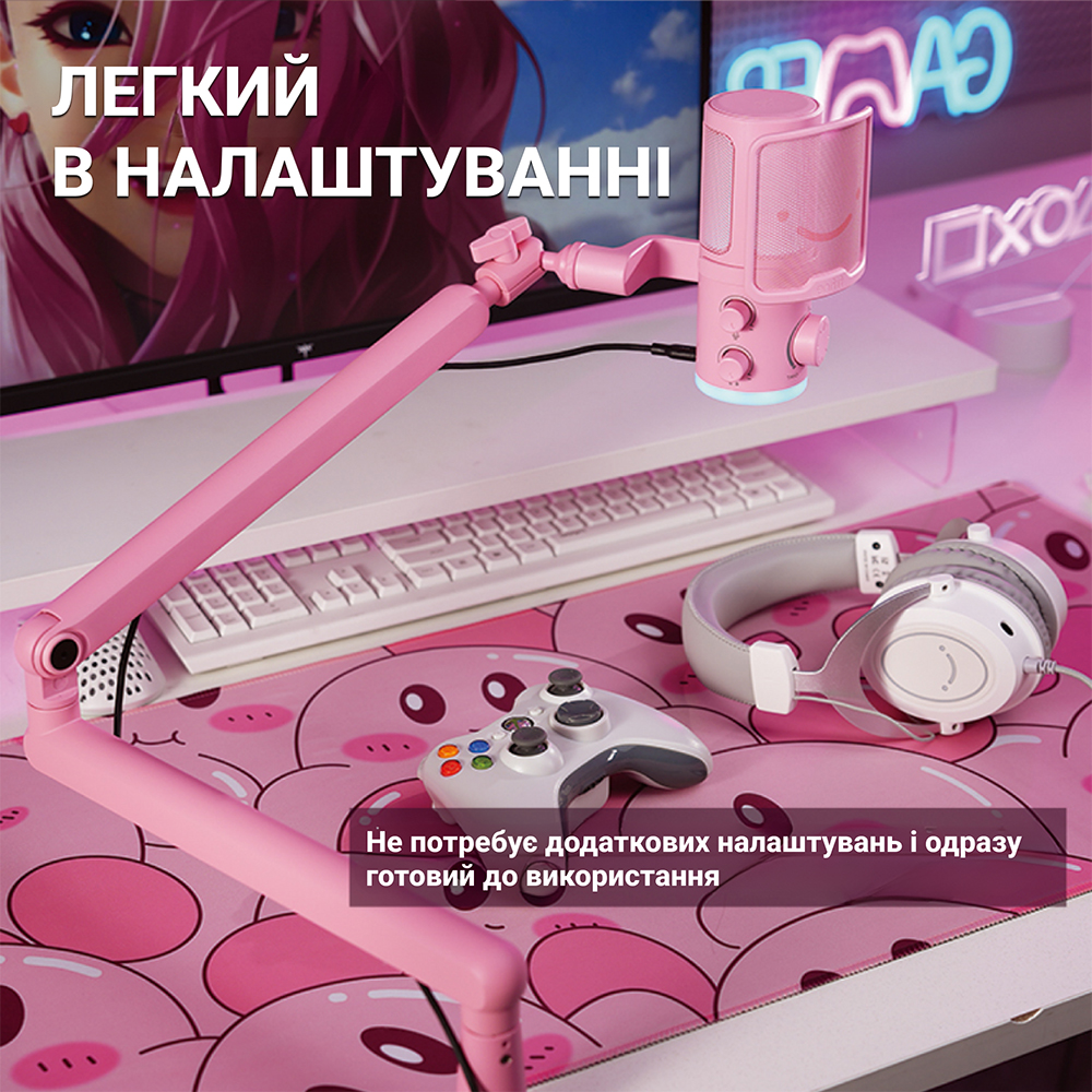 В Фокстрот Микрофон FIFINE TAM6P Pink