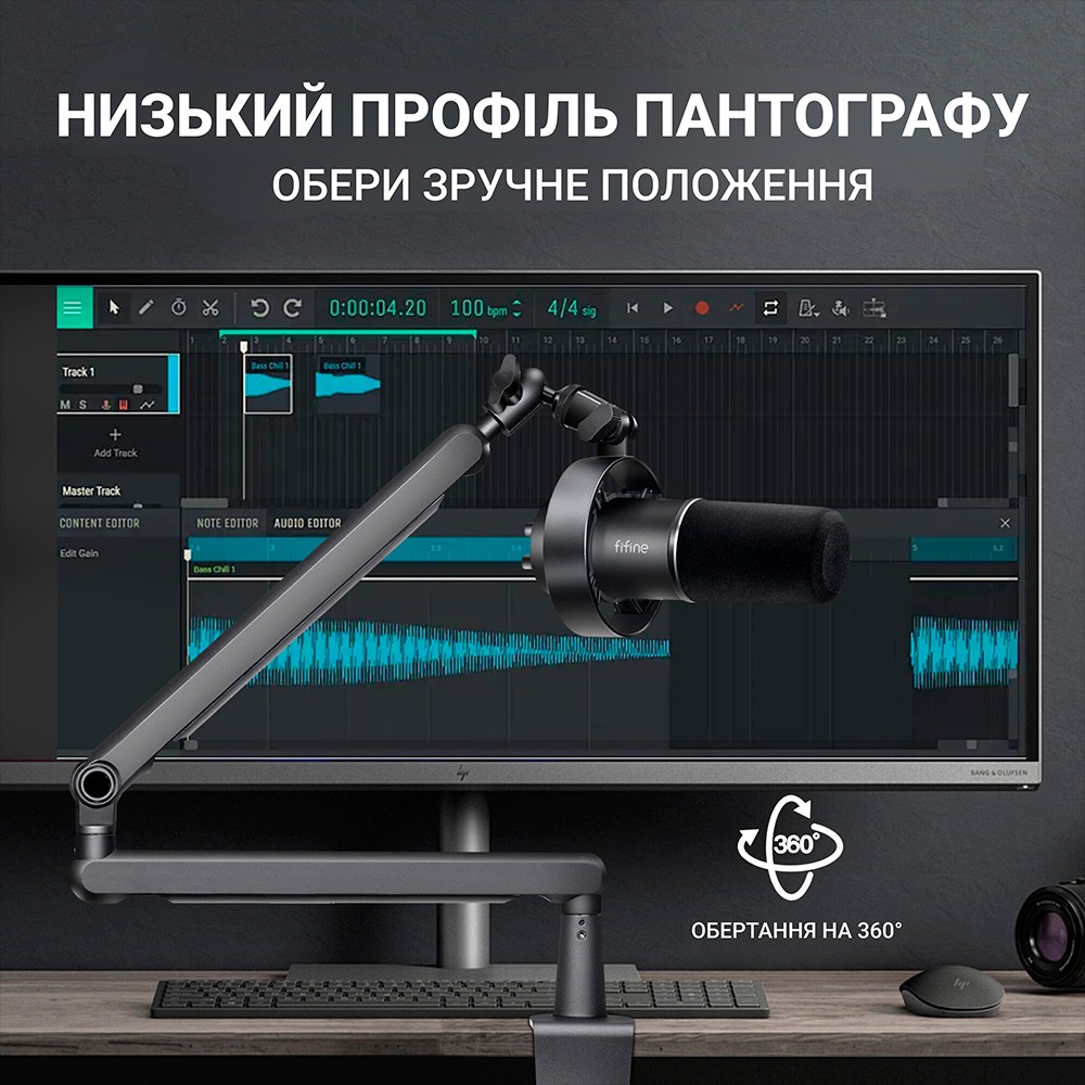 Микрофон FIFINE T688 Black Длина кабеля/радиус действия 2