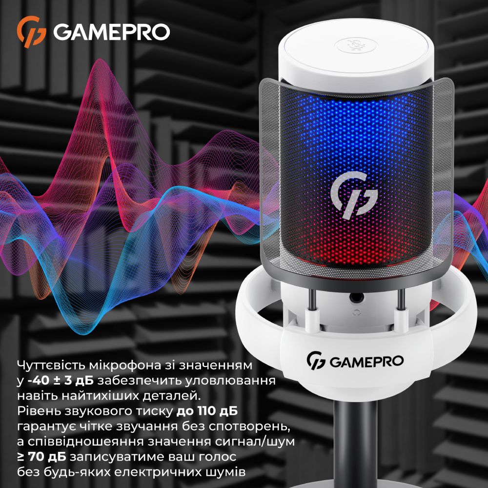 Фото 14 Микрофон GAMEPRO White (UGM105W)