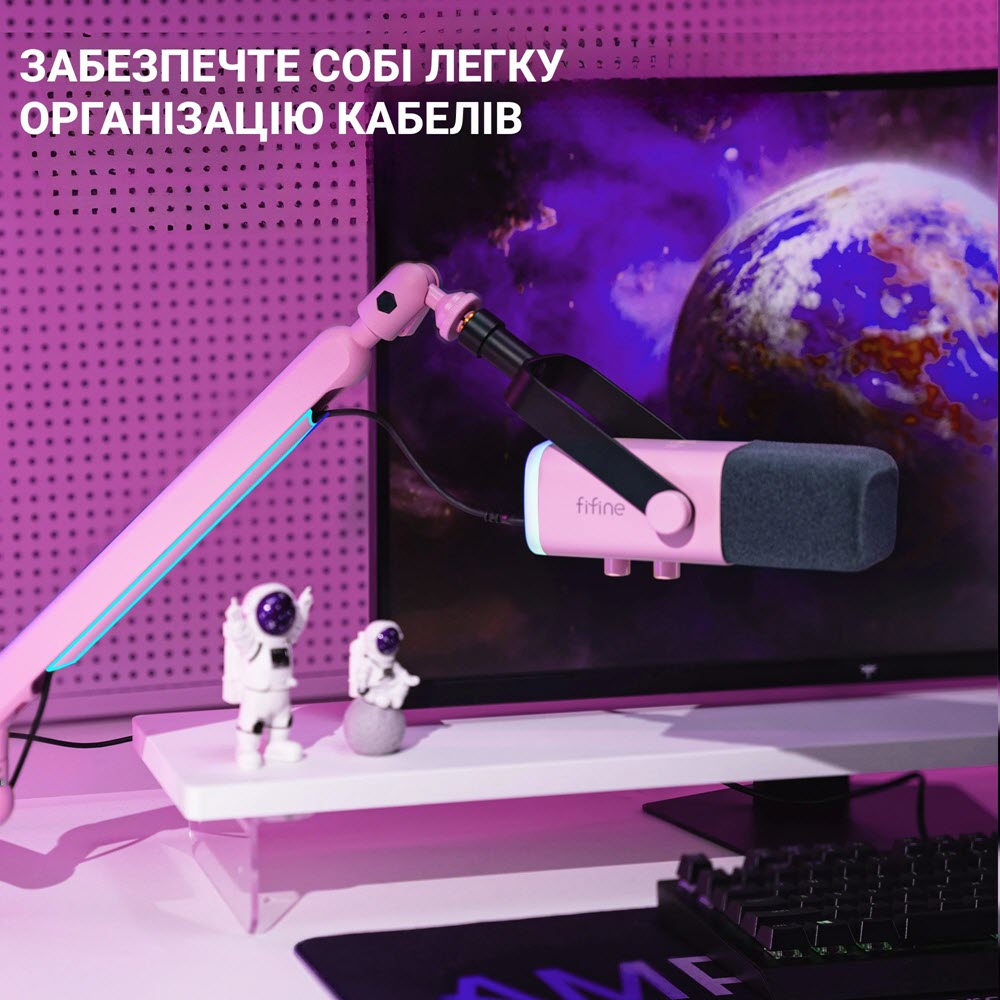 Зображення Мікрофон FIFINE TAM8P USB/XLR Pink (TAM8P)