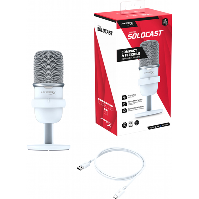 Замовити Мікрофон HYPERX Gaming SoloCast White (519T2AA)