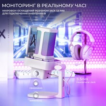Мікрофон FIFINE Ampligame Q8PROW White