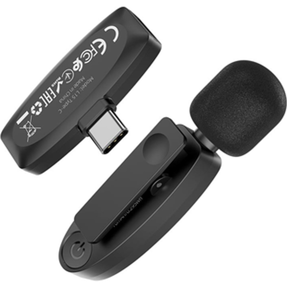 Мікрофон HOCO L15 Black (6931474789020) Матеріал Пластик