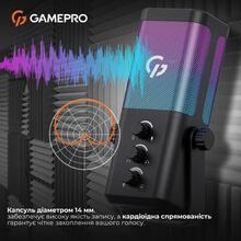 Мікрофон GAMEPRO Genesis X-Arctic Black (UGM117B)