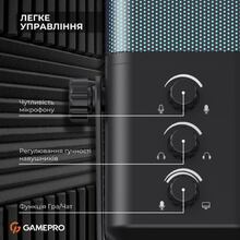 Мікрофон GAMEPRO Genesis X-Arctic Black (UGM117B)