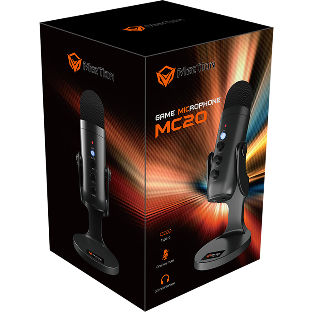 Замовити Мікрофон MEETION MC20 Black (MT-MC20-A)
