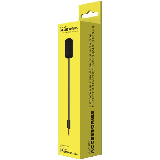 Знімний мікрофон HATOR для Hypergang 3 з поп-фільтром Black (ACC421) Тип інший
