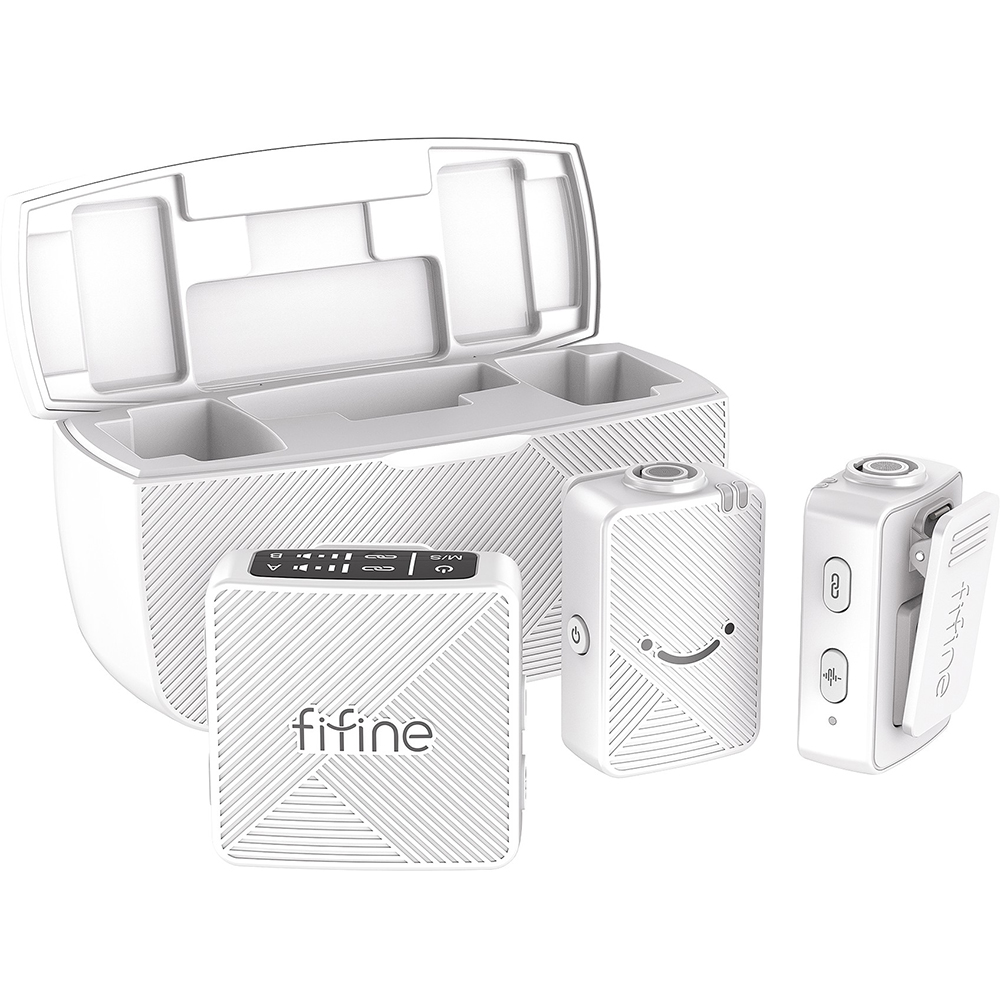 Мікрофон FIFINE White (M9W) Тип петличний