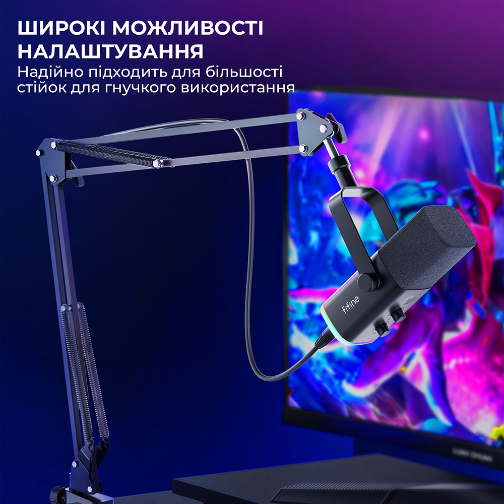 В Украине Микрофон FIFINE Black (AM8T)