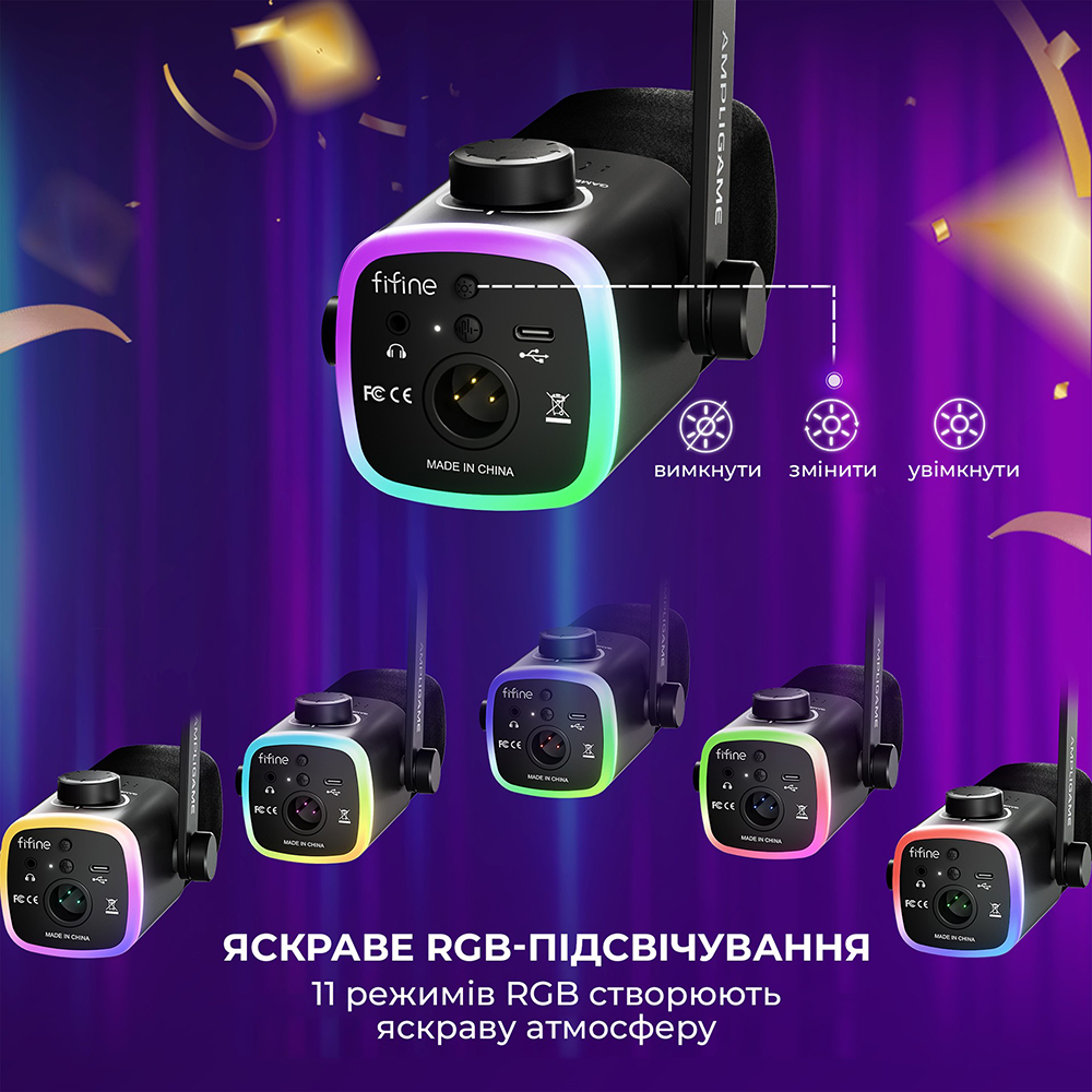 В Украине Микрофон FIFINE Black (AM9)