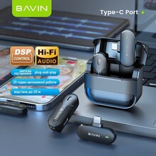 Мікрофон BAVIN MP-100 Type-C Black (H-MP-100 BK)