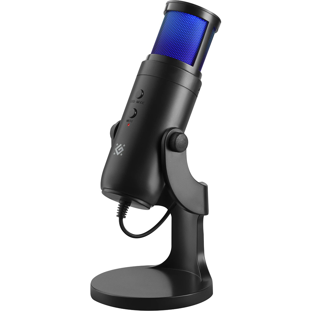 Микрофон DEFENDER Galactar GMC 250 (64625) Дополнительно Тип подключения: проводной, тип микрофона: конденсаторный, диаметр мембраны: 14 мм, разъёмы: USB, импеданс: 2,2 кОм, чувствительность: −32 дБ, частотный диапазон: 20–20000 Гц, соотношение сигнал/шум: 65 дБ, частота дискретизации: 44 кГц