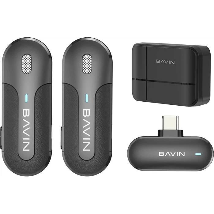 Петлічний мікрофон BAVIN BAVIN MP-102 Type-C Black (MP-102 BK) Тип петличний