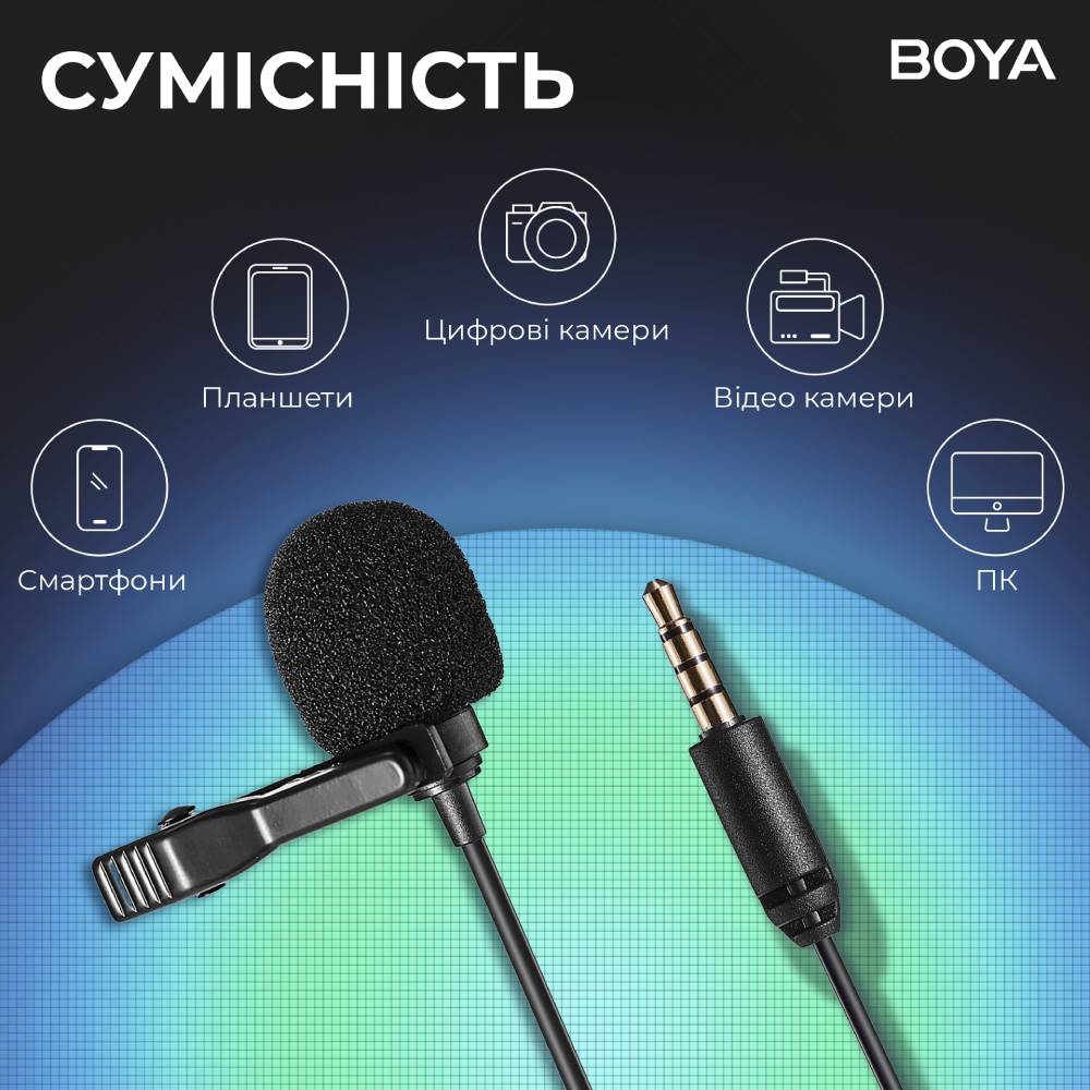 Огляд Мікрофон BOYA BY-M1 Pro II Black