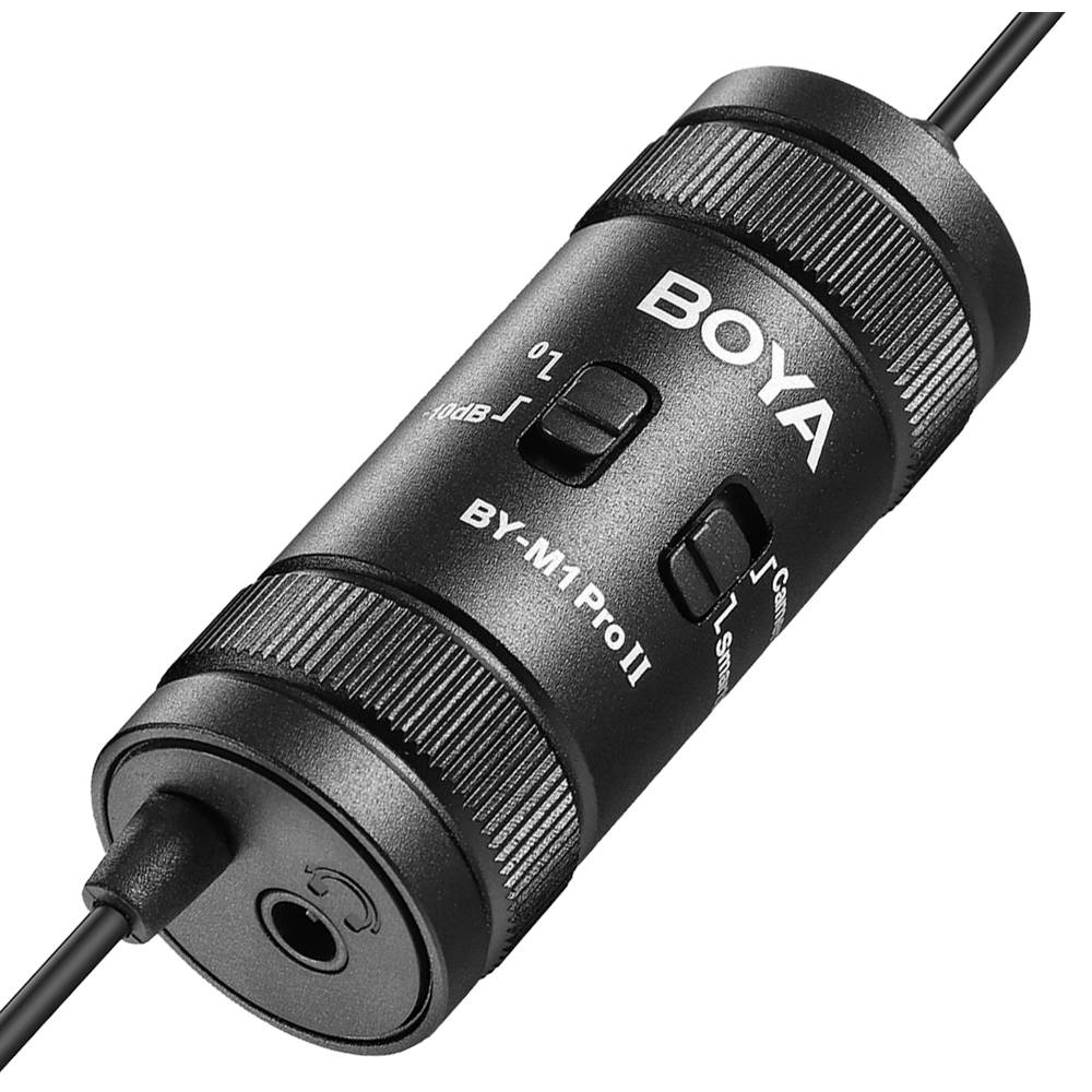 Мікрофон BOYA BY-M1 Pro II Black Додатково Роз'єм 3.5 мм; Діапазон частот 50 Гц – 20 кГц; Відношення сигнал/шум: 78дБА;