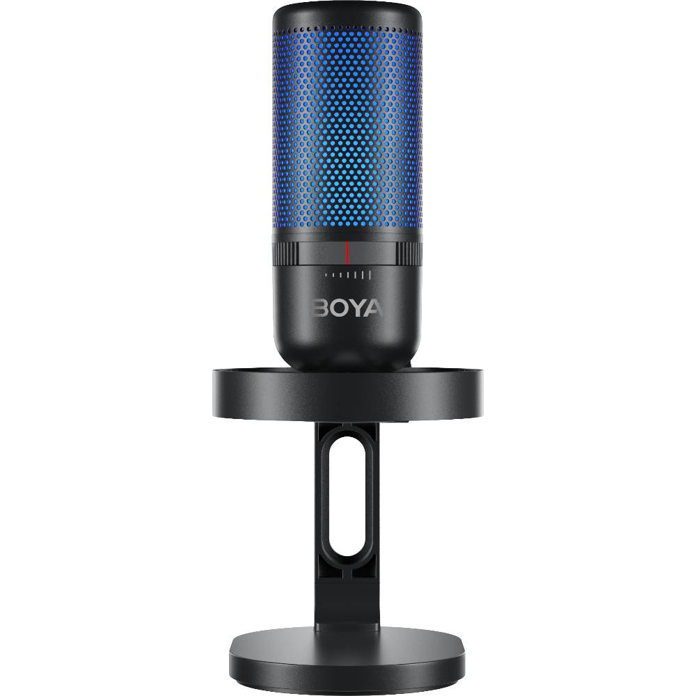 Микрофон BOYA K3-02 RGB Black Комплектация Микрофон, поп-фильтр, настольная подставка с амортизационной крепью, кабель USB-C - USB-C/USB-A, резьбовой адаптер 5/8" до 3/8", адаптер для крепления на пантогра