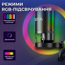Микрофон BOYA K3-02 RGB Black