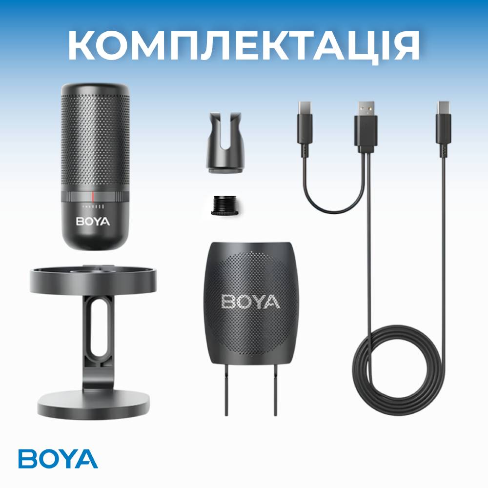 Обзор Микрофон BOYA K3-02 RGB Black