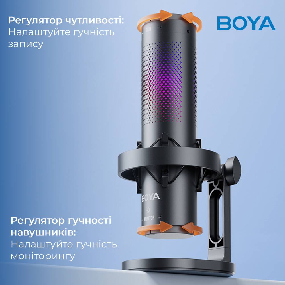 Изображение Микрофон BOYA K9 RGB Black