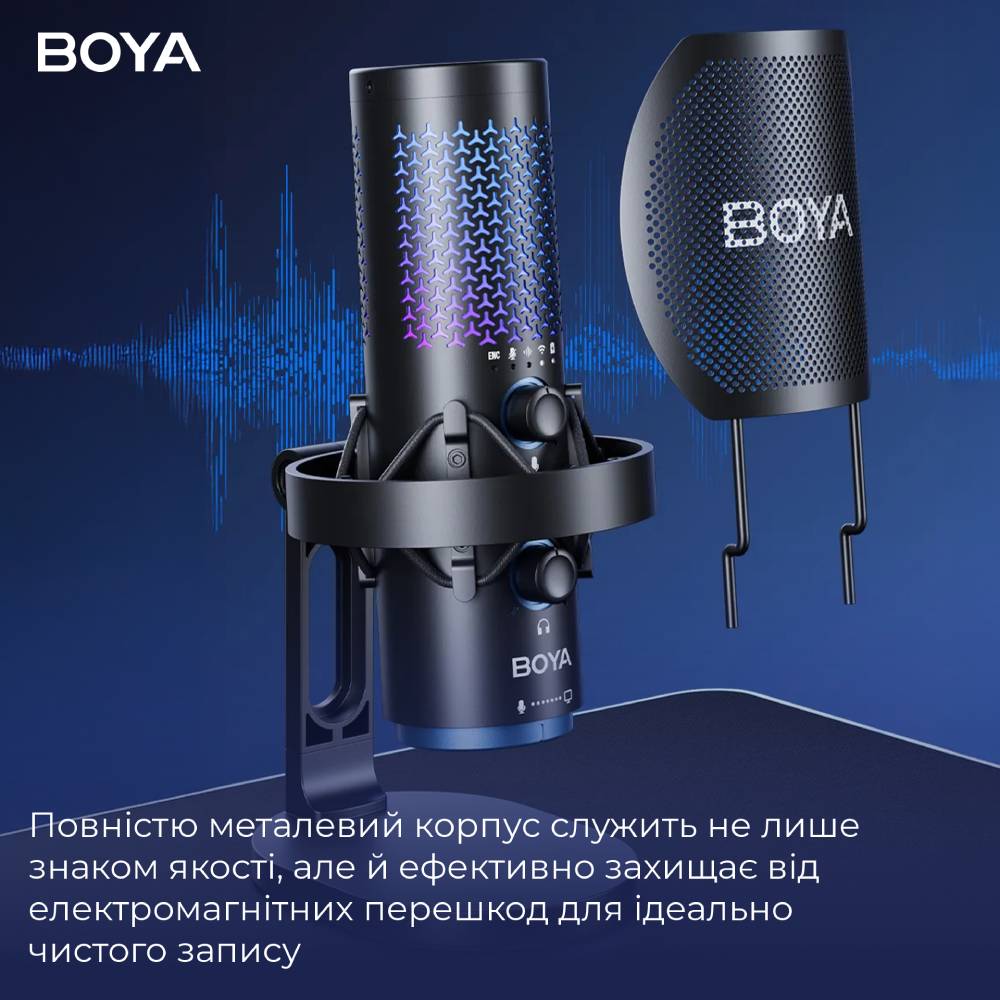 Изображение Микрофон BOYA K5-02 RGB Black