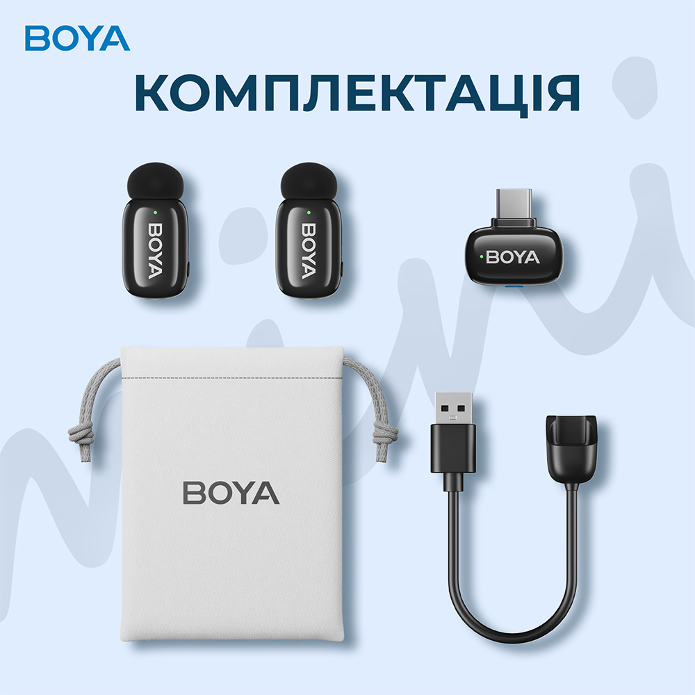 Фото 14 Микрофон BOYA mini-23 Type-C Black