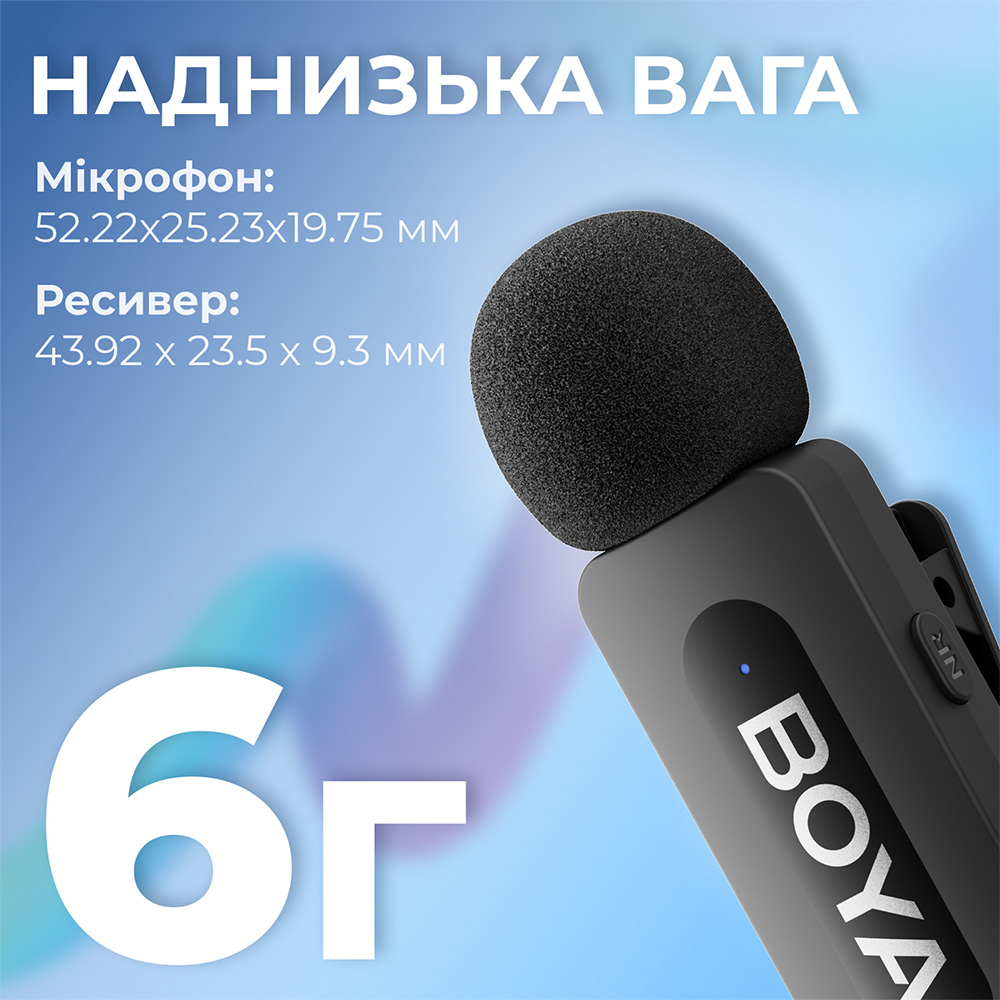 Фото Мікрофон BOYA BY-V2 Lightning Black