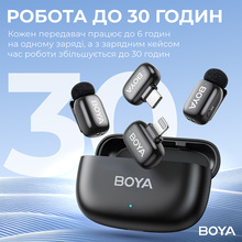 Микрофон BOYA mini-12 Type-C/Lightning Black