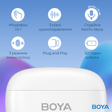 Микрофон BOYA mini-13 Type-C/Lightning White