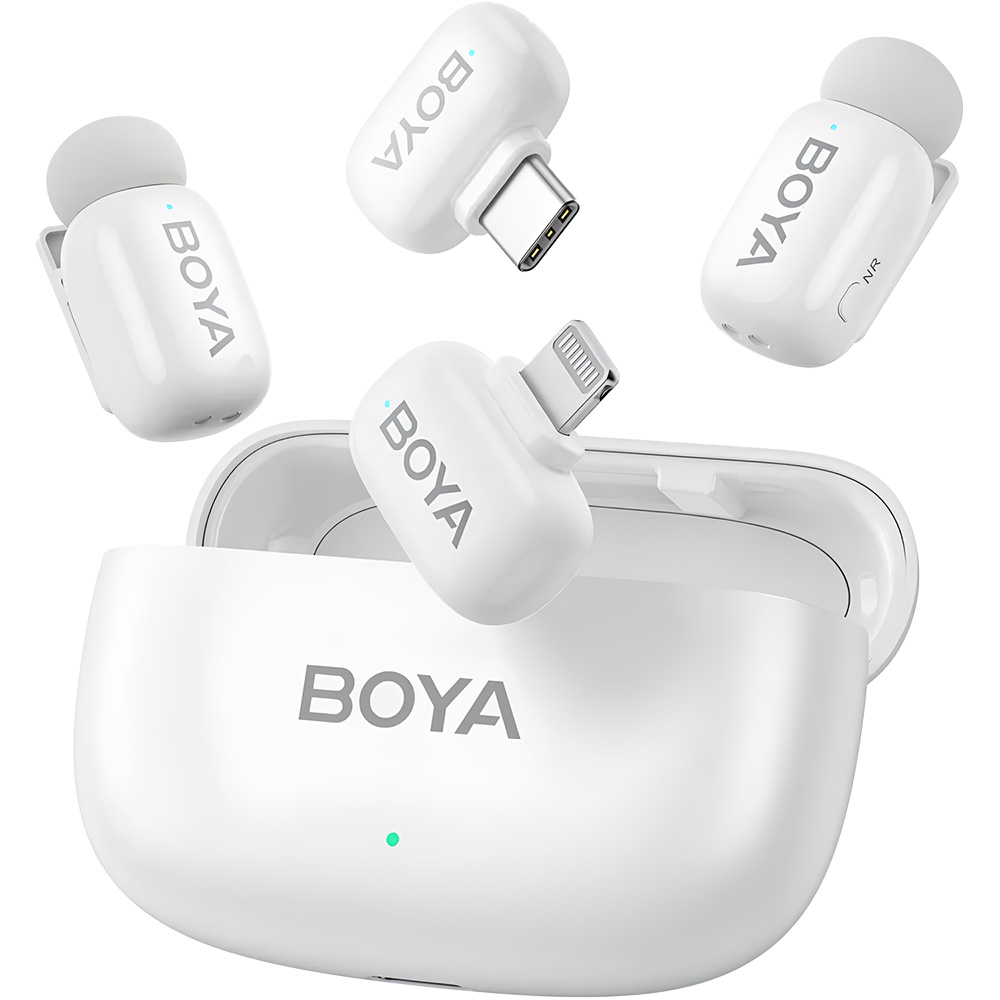 Микрофон BOYA mini-13 Type-C/Lightning White