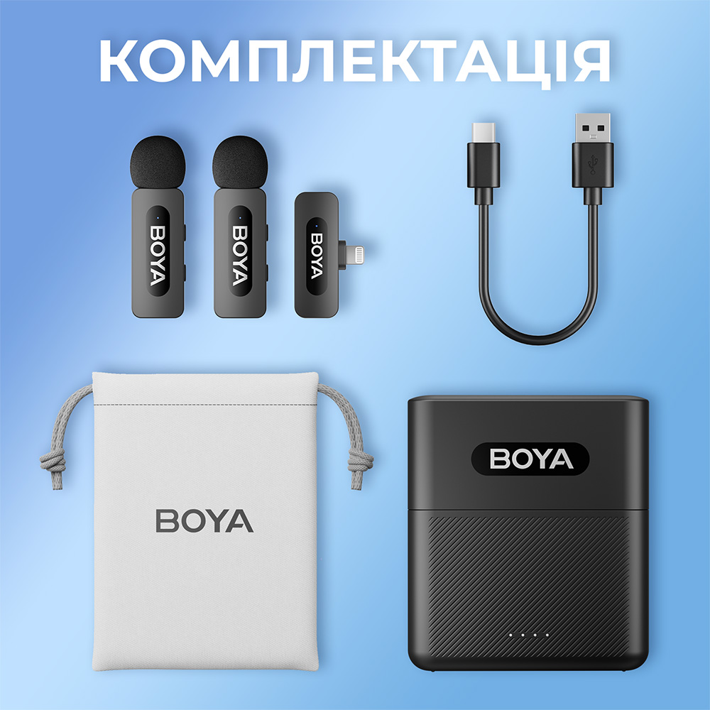 Фото 16 Микрофон BOYA BY-V3 Lightning Black
