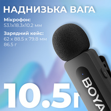 Микрофон BOYA BY-V3 Combo Type-C/Lightning Black