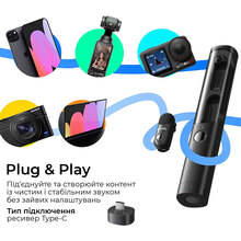 Беспроводной микрофон BOYA Magic-07 Type-C Black