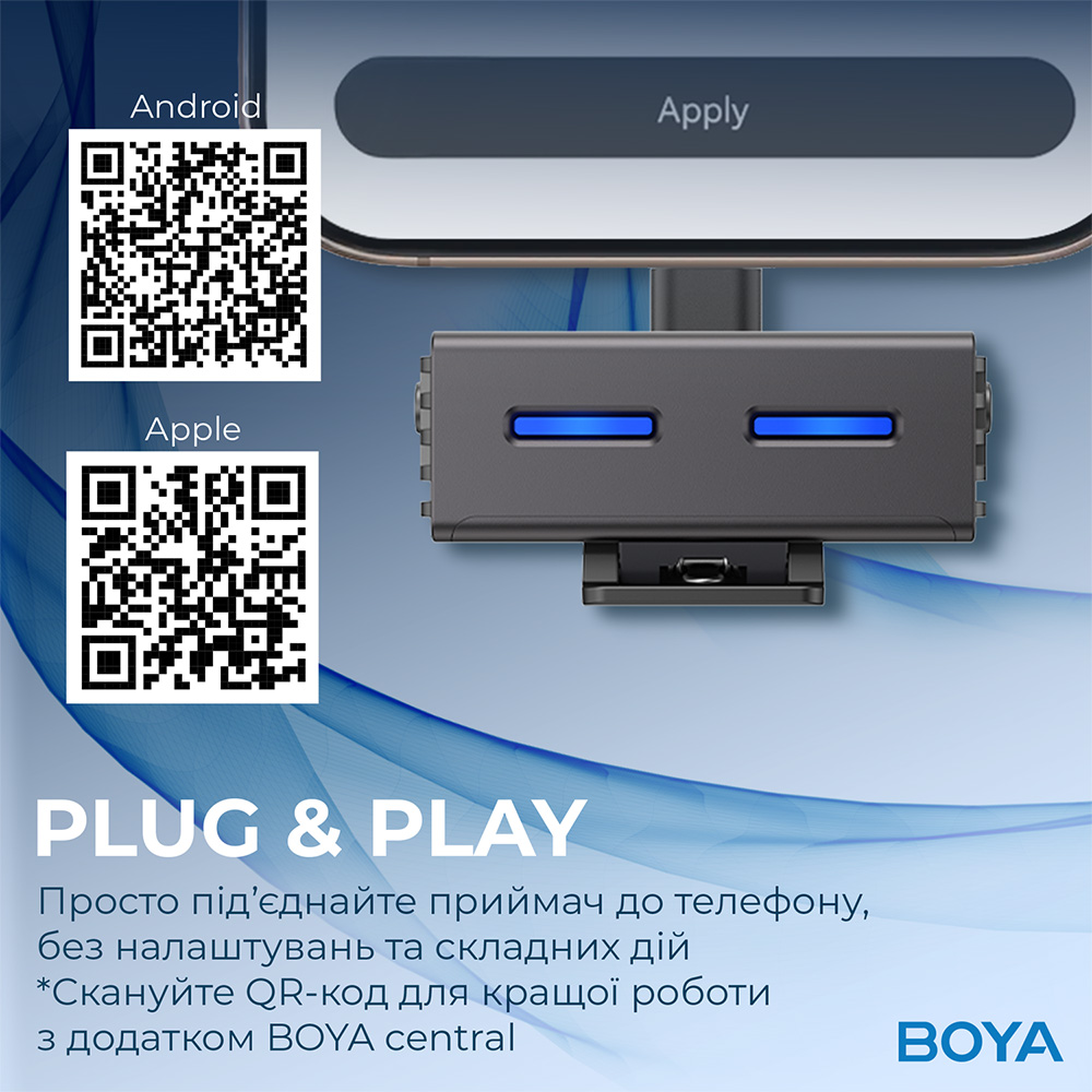 В интернет магазине Микрофон BOYA LINK 3-02 Type-C/TRS Black